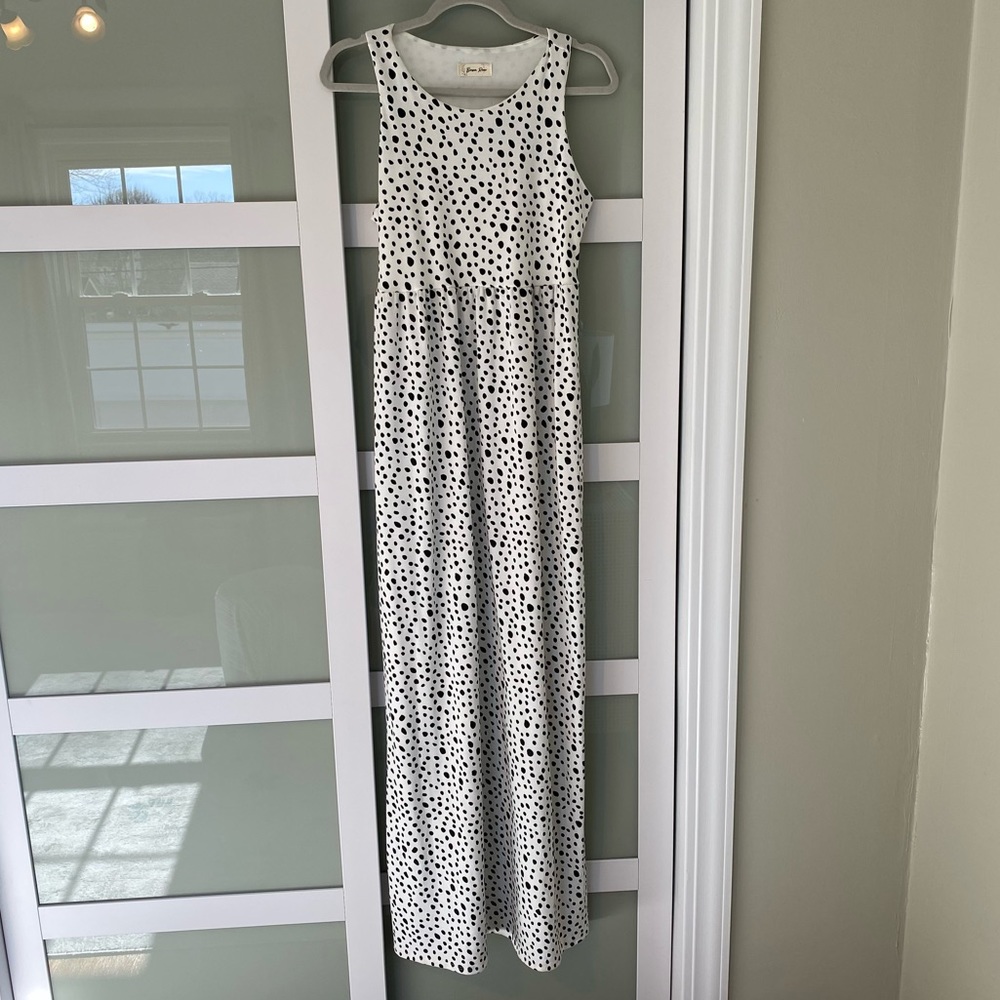 Black and White Dalmatian Dress